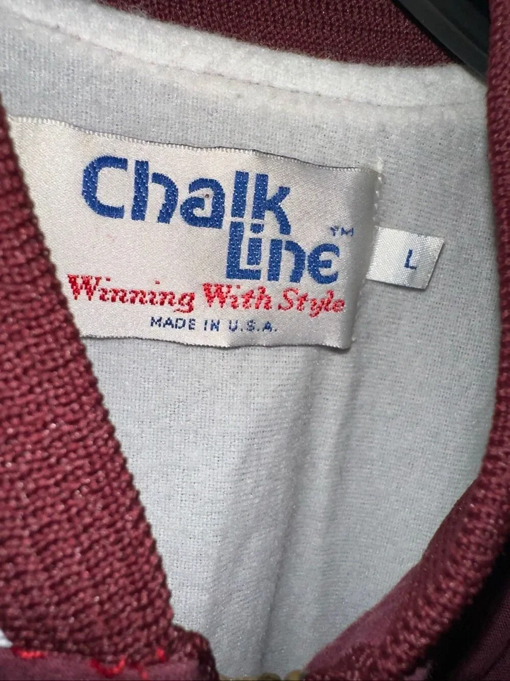 Vintage Chalk Line NFL Washington Redskins Football Bomber Jacket Mens L Large M